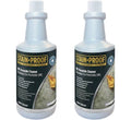 Two bottles of Stain-Proof 3MC Peroxide Cleaner on a white background