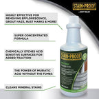 Stain Proof Acidic Cleaner 1 QUART - OPTION 2 PACK