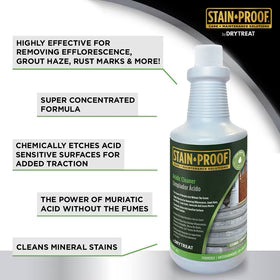 Stain Proof Acidic Cleaner 1 QUART - OPTION 2 PACK